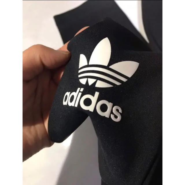 adidas(アディダス)のアディダスオリジナルス レギンス スパッツ タイツ トレフォイル 黒 レディースのレッグウェア(レギンス/スパッツ)の商品写真