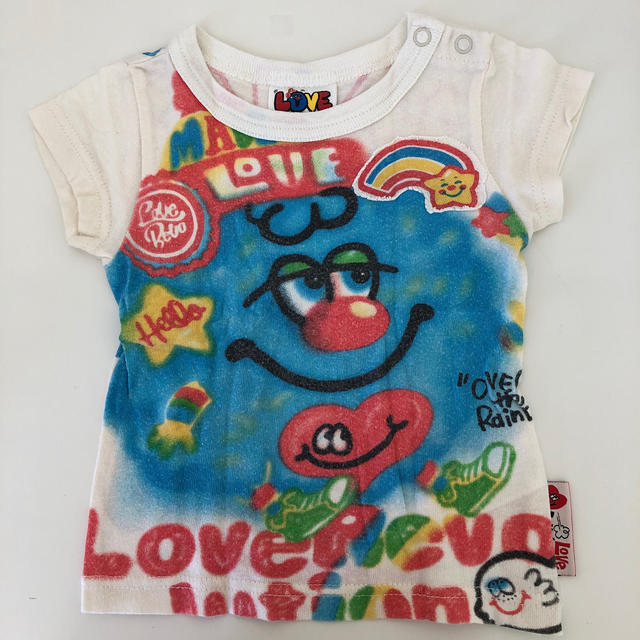 LOVE REVOLUTION(ラブレボリューション)の【LOVE REVOLUTION 】半袖シャツ キッズ/ベビー/マタニティのベビー服(~85cm)(Ｔシャツ)の商品写真