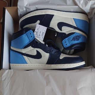 ナイキ(NIKE)のNIKE AIR JORDAN 1 RETRO HIGH OG OBSIDIAN(スニーカー)