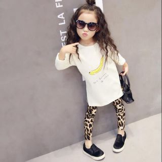 ザラキッズ(ZARA KIDS)のレオパード レギンス 140(パンツ/スパッツ)