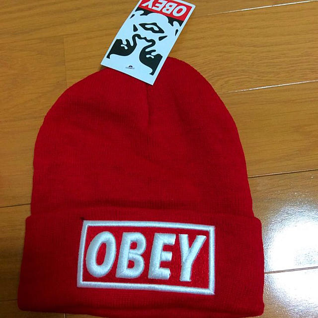 OBEY(オベイ)の新品！OBEY ニット帽 メンズの帽子(ニット帽/ビーニー)の商品写真