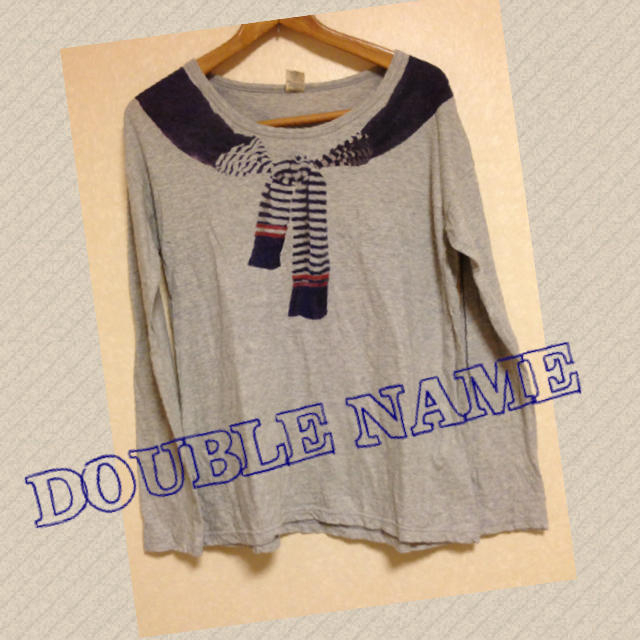 DOUBLE NAME(ダブルネーム)のだまし絵ロンT レディースのトップス(Tシャツ(長袖/七分))の商品写真