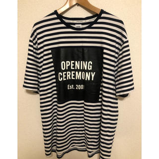 オープニングセレモニー(OPENING CEREMONY)のオープニングセレモニー ボーダーTシャツ(Tシャツ(半袖/袖なし))