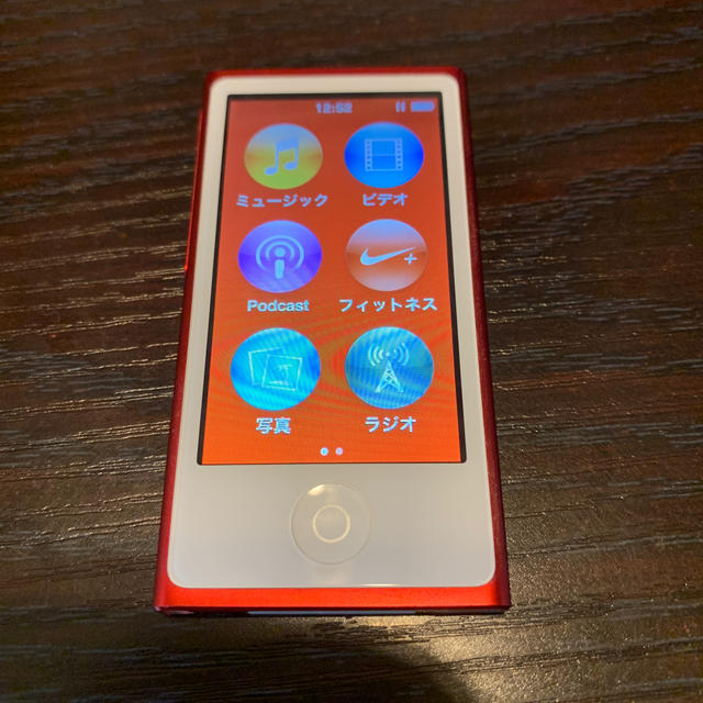 Apple(アップル)のレイルリンク様専用 iPod nano(第7世代) レッド - RED スマホ/家電/カメラのオーディオ機器(ポータブルプレーヤー)の商品写真