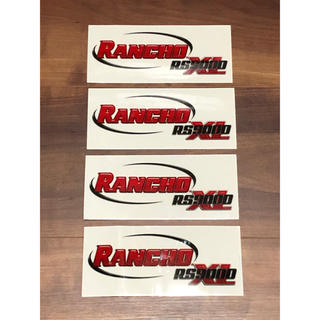 RANCHO ランチョ RS9000XL ステッカー デカール 4枚セット(ステッカー)