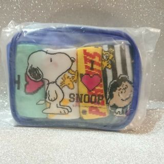 スヌーピー(SNOOPY)のスヌーピー  ポーチ付ソックス  ４足セット(ソックス)