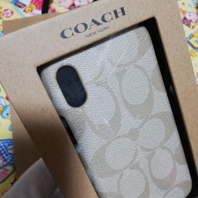 COACH F27296　シグネチャー　スマホケース☆正規品アイボリーIVOサイズ