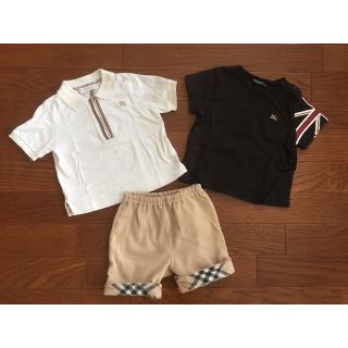 バーバリー(BURBERRY)の【おみー様専用】バーバリー80お洋服三点セット 美品です(Ｔシャツ)