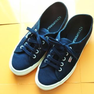 スペルガ(SUPERGA)の値引き！スペルガ・ネイビースニーカー38(スニーカー)