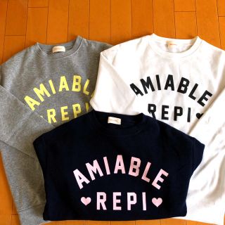 レピピアルマリオ(repipi armario)のレピピアルマリオ  裏起毛トレーナー  Sサイズ(Tシャツ/カットソー)