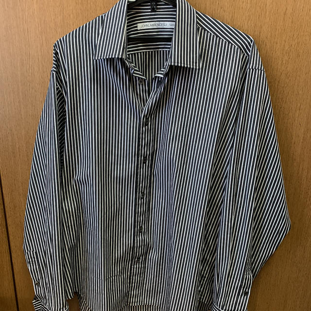 メンズJOHN LAWRENCE SULLIVAN 18ss ストライプシャツ