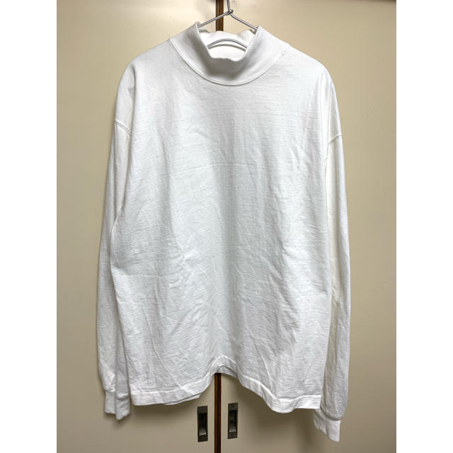 キャンバー モックネック 長袖Tシャツ 白 メンズのトップス(Tシャツ/カットソー(七分/長袖))の商品写真