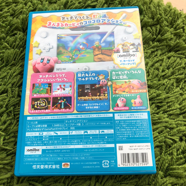 Wii U(ウィーユー)のタッチ！カービィ　スーパーレインボー エンタメ/ホビーのゲームソフト/ゲーム機本体(家庭用ゲームソフト)の商品写真