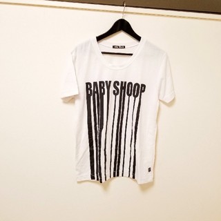 ベイビーシュープ(baby shoop)のジャスミン様専用◆baby shoop◆デカロゴビッグTシャツ白×黒(Tシャツ(半袖/袖なし))