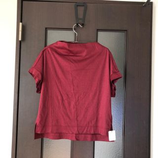 ロペ(ROPE’)のROPE ボトルネックカットソーTシャツ ボルドー(カットソー(半袖/袖なし))