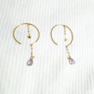 スタージュエリー(STAR JEWELRY)のお値下げ中!スタージュエリー フープピアス 18k(ピアス)