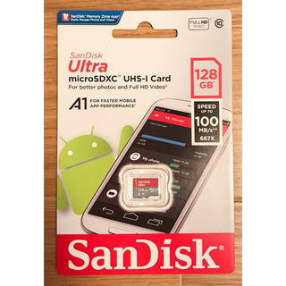 サンディスク(SanDisk)のマイクロSDカード 128GB  microSDカード サンディスク SDXC(PC周辺機器)