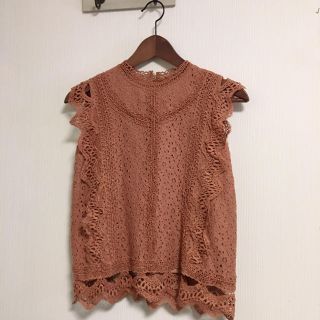 ナチュラルクチュール(natural couture)のnatural couture♡裏シフォンレースブラウス(シャツ/ブラウス(半袖/袖なし))