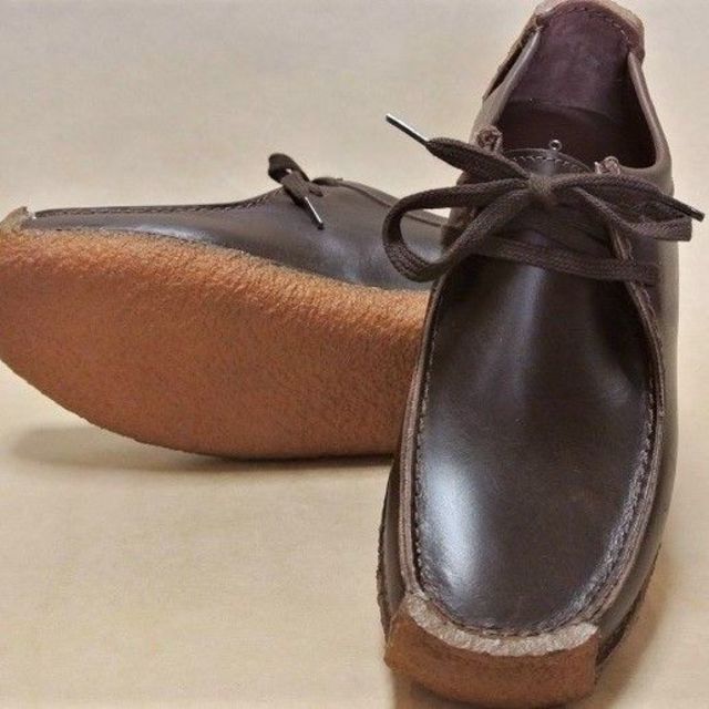 Clarks クラークスナタリー 濃茶本革 UK8.5=27cm 正規