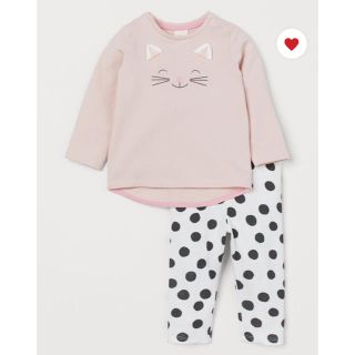 エイチアンドエム(H&M)のh&m/ねこさんトップス&レギンス(Ｔシャツ)