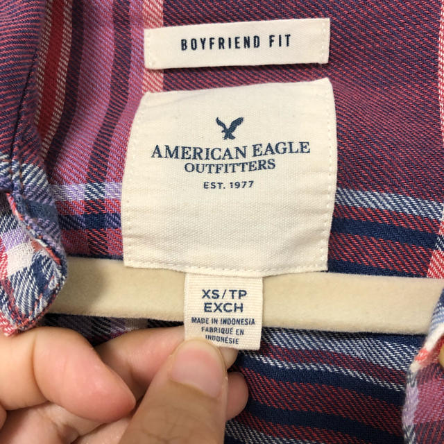 American Eagle(アメリカンイーグル)のチェックシャツ レディースのトップス(シャツ/ブラウス(長袖/七分))の商品写真