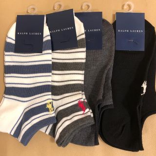 ポロラルフローレン(POLO RALPH LAUREN)の新品 レディース  ポロラルフローレン ショートソックス4足組(ソックス)