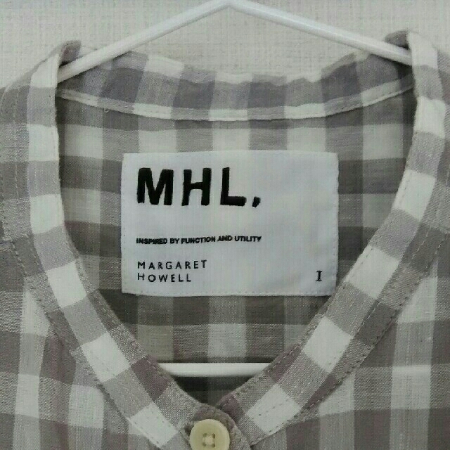 【新品未使用】MHL シャツ ワンピース 1 コットンリネン ギンガムチェック 1