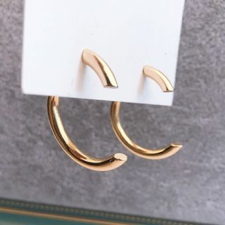 アダムエロぺ(Adam et Rope')の2way metal hoop pierce No.149(ピアス)