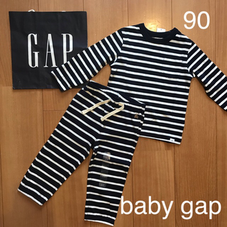 ベビーギャップ(babyGAP)の新品★baby gapロンT &パンツ90(パンツ/スパッツ)
