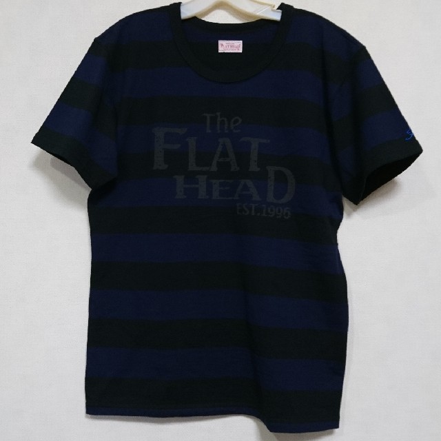 THE FLAT HEAD(フラットヘッド)のフラットヘッド ボーダーTシャツ 40 美品 メンズのトップス(Tシャツ/カットソー(半袖/袖なし))の商品写真
