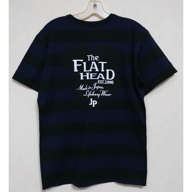 THE FLAT HEAD(フラットヘッド)のフラットヘッド ボーダーTシャツ 40 美品 メンズのトップス(Tシャツ/カットソー(半袖/袖なし))の商品写真