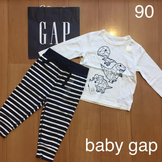 ベビーギャップ(babyGAP)の新品★baby gapロンT &パンツ90(パンツ/スパッツ)