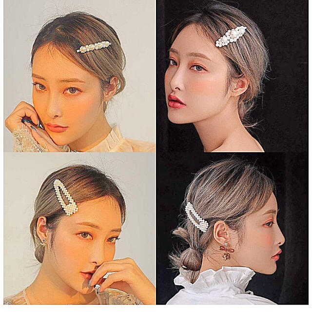 WEGO(ウィゴー)のパールピン ４点セット シルバー レディースのヘアアクセサリー(ヘアピン)の商品写真