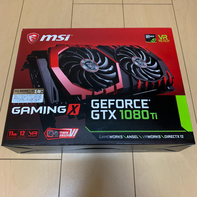 中古美品 MSI GTX1080Ti GAMING X スマホ/家電/カメラのPC/タブレット(PCパーツ)の商品写真