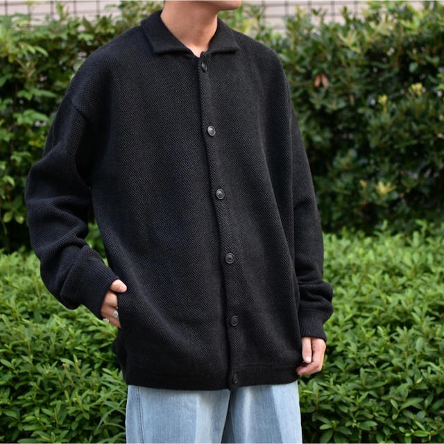 COMOLI(コモリ)のcrepuscule「Moss Stitch Cardigan：C.Gray」  メンズのトップス(カーディガン)の商品写真