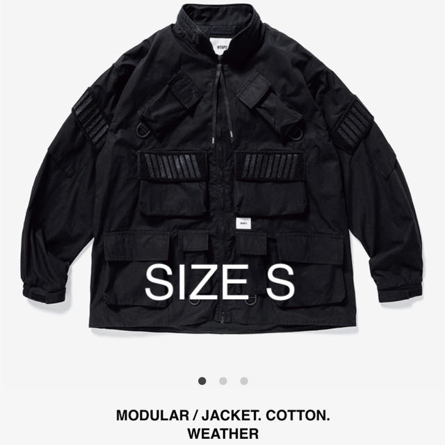 W)taps(ダブルタップス)のWTAPS MODULAR JACKET BLACK S メンズのジャケット/アウター(ミリタリージャケット)の商品写真