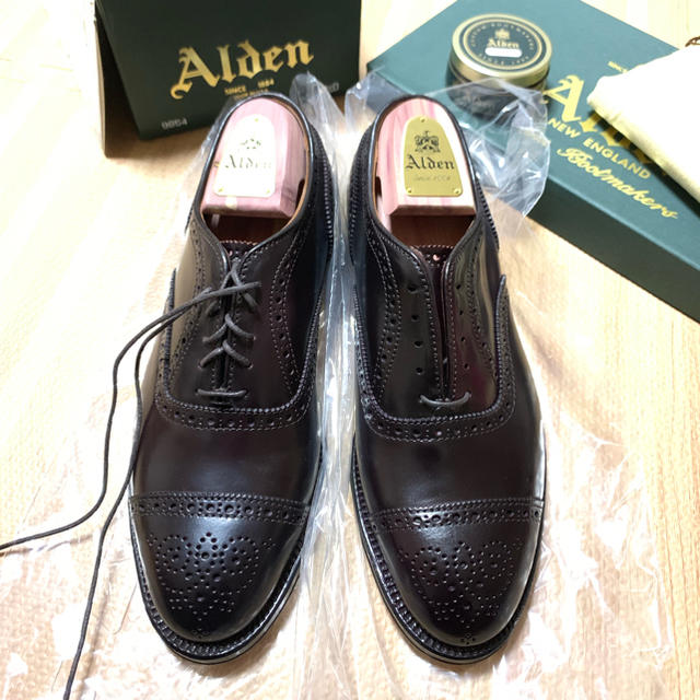 Alden(オールデン)のオールデンコードバン 9854 同色コードバンベルト付き メンズの靴/シューズ(ドレス/ビジネス)の商品写真