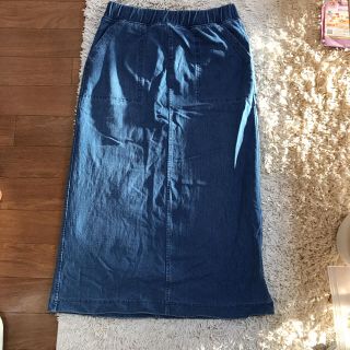 ユニクロ(UNIQLO)のデニムジャージースカート♡ユニクロ(ひざ丈スカート)