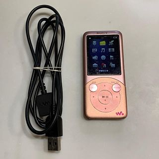 ウォークマン(WALKMAN)のウォークマン SONY NW-S755 ピンク 充電ケーブル付き(ポータブルプレーヤー)