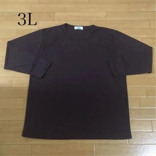 未使用品 3L Tシャツ ロンT 紫 パープル 大きいサイズ(Tシャツ(長袖/七分))