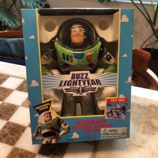 トイストーリー(トイ・ストーリー)の【激レア新品】トイストーリーTOYSTORYトーキングバズライトイヤー1995(キャラクターグッズ)