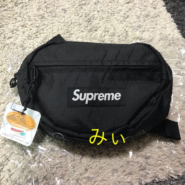 Supreme ウエストバッグ Waist Bag 黒 Black 18AW新品