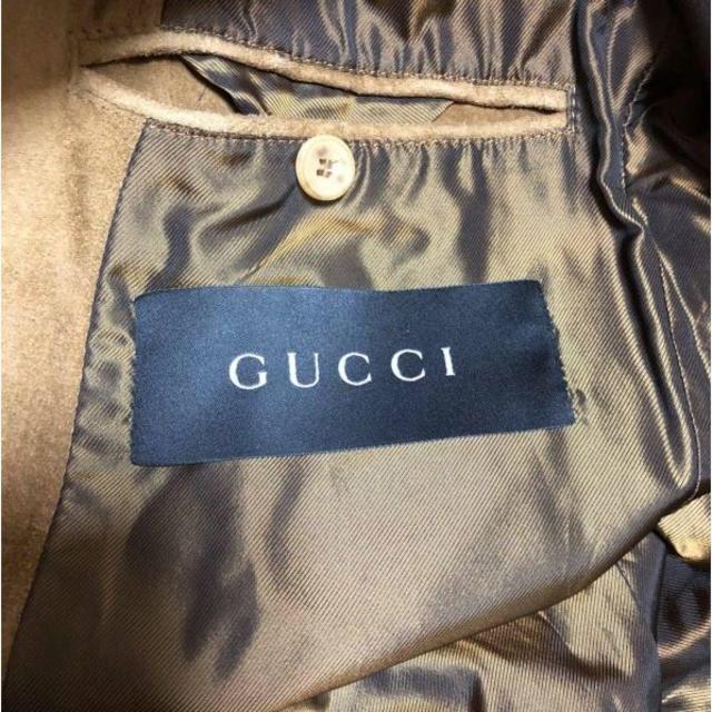 Gucci(グッチ)のGUCCI グッチ スエード レザージャケット サイズ50 メンズのジャケット/アウター(レザージャケット)の商品写真