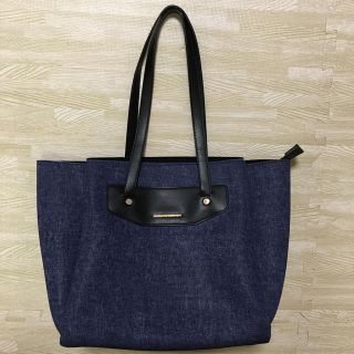 パサージュミニョン(passage mignon)の美品♡軽量ネオプレーントートバッグ ネイビー♡(トートバッグ)