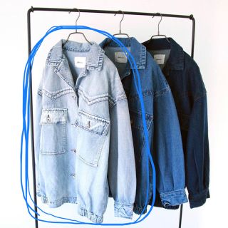 ダブルクローゼット(w closet)のw closet オーバーサイズデニムジャケット(Gジャン/デニムジャケット)