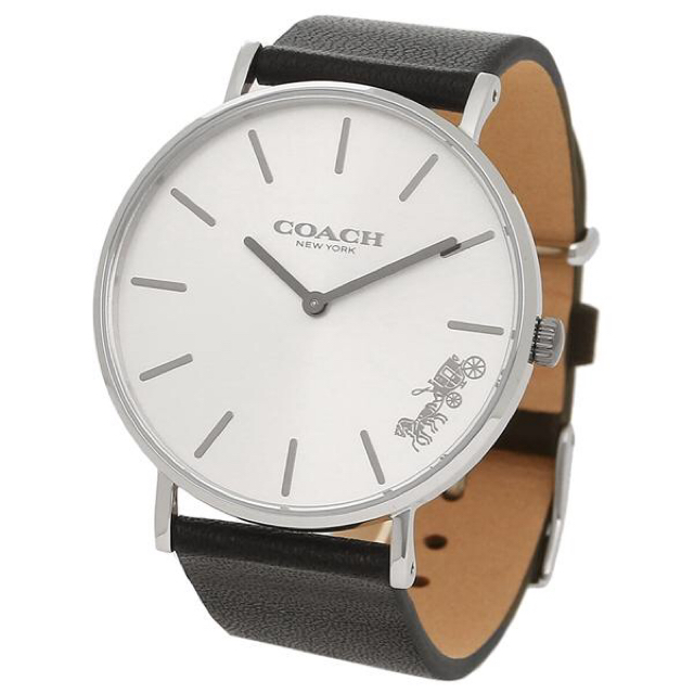 COACH - 【新品未使用】ブラック×シルバー シンプル ユニセックス 腕時計 レザーの通販 by ぴっぴshop｜コーチならラクマ