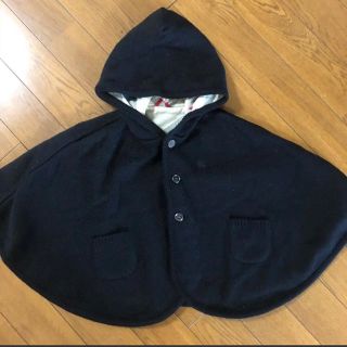 バーバリー(BURBERRY)のバーバリー ポンチョ 美品 80サイズ(ジャケット/上着)