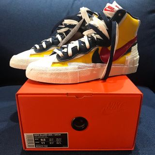 ナイキ(NIKE)のNIKE BLAZER MID SACAI ブレーザー 27.5(スニーカー)