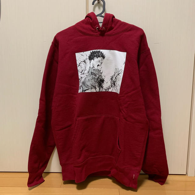 Supreme 17aw Akira arm hooded バーガンディパーカー