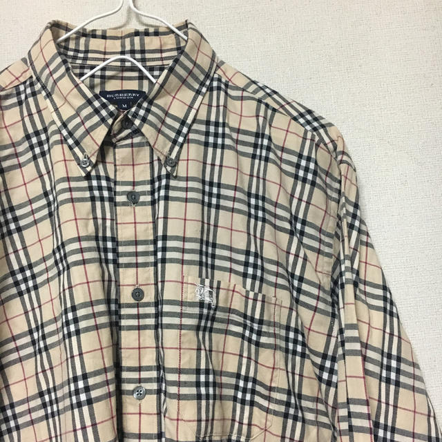 BURBERRY シャツ BURBERRY メンズ バーバリー ノバチェック トップス 長袖 チェックシャツ M ベージュ